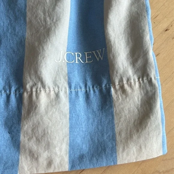 J. CREW Smocked Beach Short Striped Adjustable Waist - Picture 4 of 10